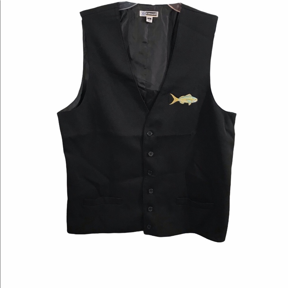 Vintage Edward's Vest; Cool Fish Logo